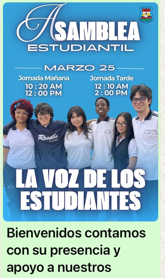Bienvenidos y contamos con su presencia y apoyo a nuestro líderes estudiantiles 2026.